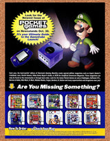 Pocket Games Magazine Original 2003 Ad Authentic Nintendo Mario Video Game Promo
