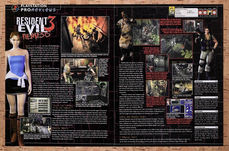 1999 Resident Evil 3 Nemesis PS1 Review Original Ad / Retro Wall Art v8