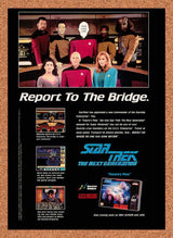 1994 Star Trek The Next Generation SNES Original Advertisement / Retro Promo v2