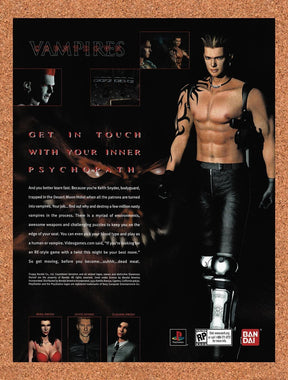 2000 Countdown Vampires PS1 Original Advertisement / Retro Promo v1