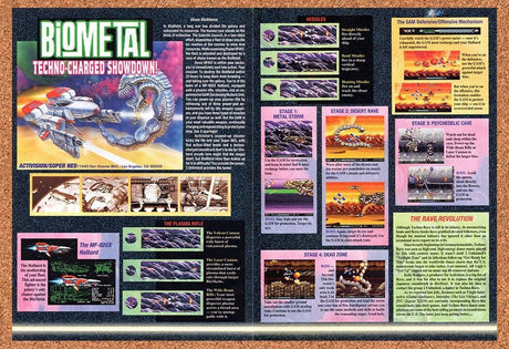 1993 Biometal SNES Original Advertisement / Retro Wall Art v2