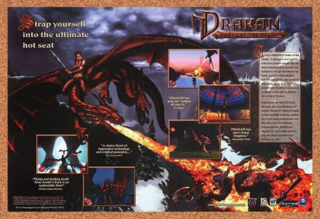Drakan Order Of The Flame PC Original 2001 Ad Authentic Video Game Promo