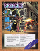 Breach 2 IBM Original 1991 Vintage Ad - Video Game Promo