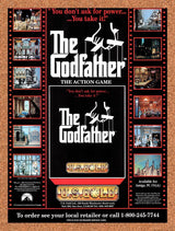 1992 The Godfather Amiga Original Advertisement / Retro Wall Art v1