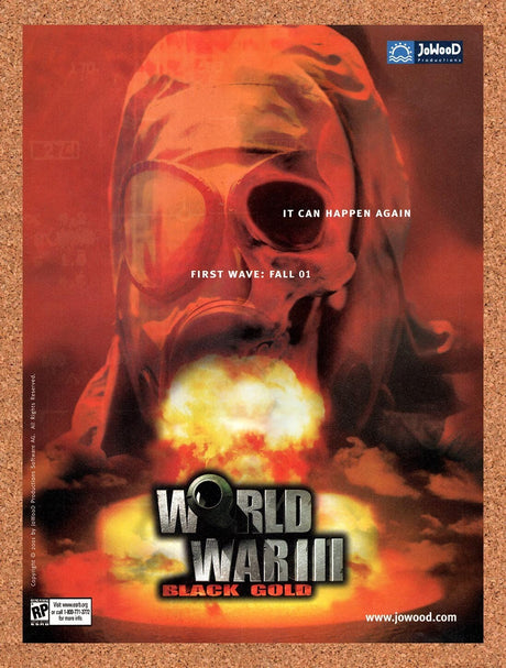 2001 World War III Black Gold PC Original Advertisement / Retro Wall Art v1