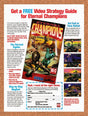 1994 Eternal Champions Strategy Guide Offer Original Advertisement / Promo v5
