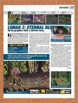 2001 Lunar 2 Eternal Blue PS1 Original Advertisement / Retro Promo vr4