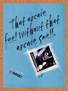 1999 Gran Turismo 2 At Target Original Advertisement / Retro Wall Art v2