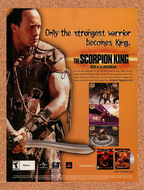 2002 Scorpion King Rise Of The Akkadian PS2 Original Advertisement / Promo v1