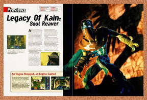 1998 Legacy Of Kain Soul Reaver PS1 Original Advertisement / Retro Promo vr2