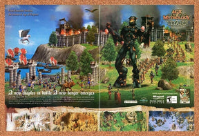 Age Of Mythologies PC The Titans Original 2005 Ad Authentic Video Game Promo