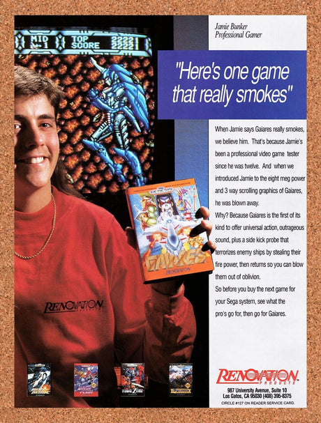 1991 Gavares Genesis Original Advertisement / Retro Wall Art v1