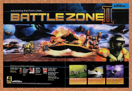 1999 Battlezone II Combat Commander PC Original Ad / Retro Wall Art v1