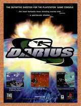 1998 G-Darius PS1 Original Advertisement / Retro Promo v2