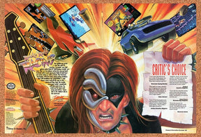 1994 Rock N Roll Racing SNES Original Advertisement / Retro Wall Art v5