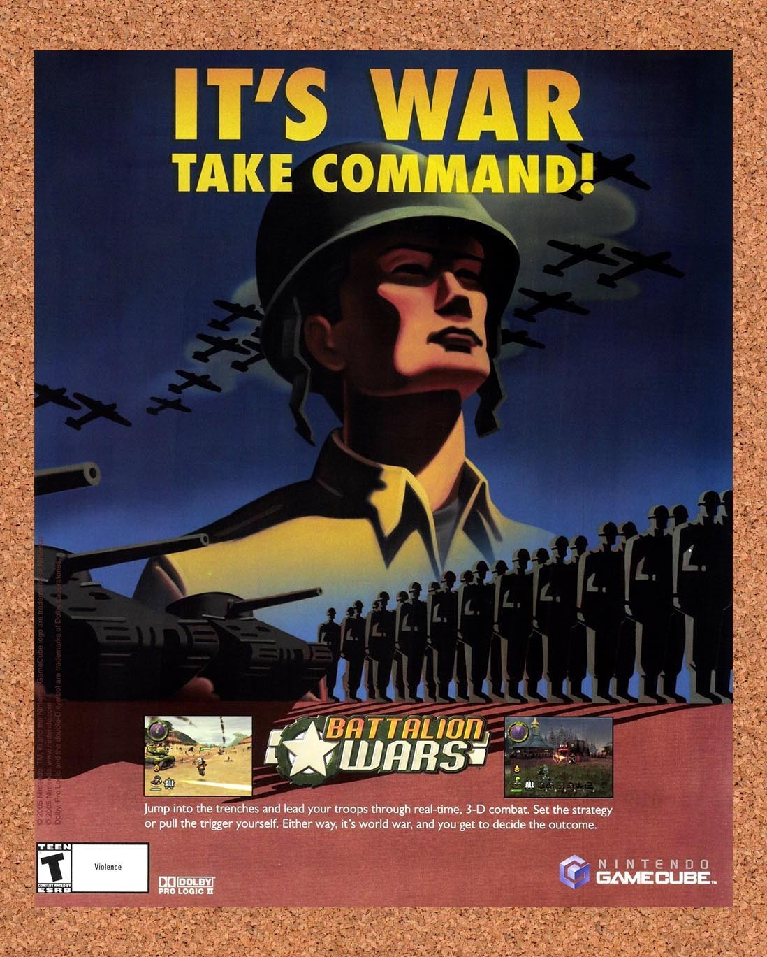 2005 Battalion Wars GameCube Original Advertisement / Retro Promo v1