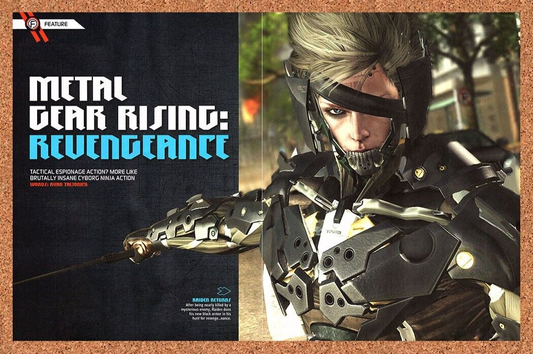 Metal Gear Rising Revengeance PS3 Original 2011 Ad Authentic Video Game Promo