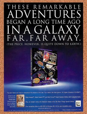 1996 LucasArts Archives Vol II Original Advertisement / Retro Promo v1