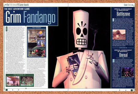 1999 Grim Fandango PC Original Advertisement / Retro Promo vr2
