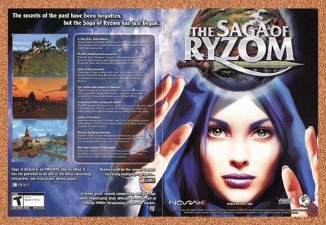 The Saga Of Ryzom PC Original 2006 Ad Authentic Video Game Promo v2