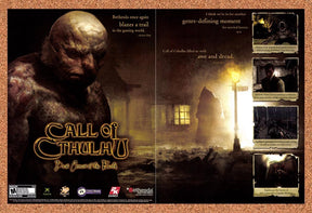 2005 Call Of Cthulhu Dark Corners Of The Earth Xbox Original Ad / Promo v2
