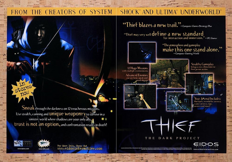 1999 Thief The Dark Project PC Original Advertisement / Retro Wall Art v3