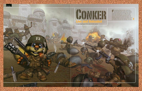 2004 Conker Live And Reloaded Xbox Original Advertisement / Retro Promo v3