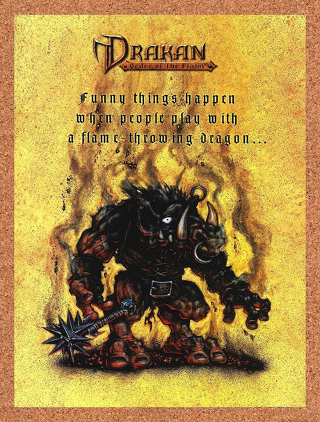1998 Drakan Order Of The Flame PC Original Advertisement / Retro Promo v3