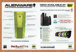 Alienware Original 2004 Ad Authentic Best Buy PC Gaming Retro Tech Promo