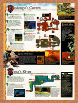 1998 Zelda Ocarina Of Time Dodongos Cavern & Zoras River Original Ad vr16