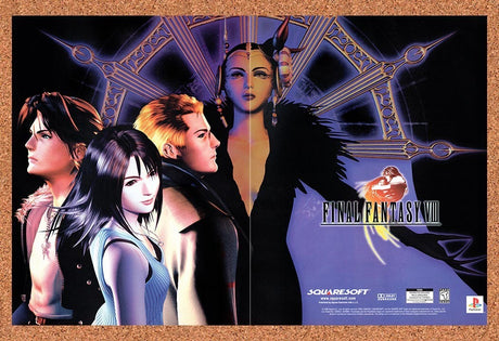 1999 Final Fantasy VIII PS1 Original Advertisement / Retro Promo v4