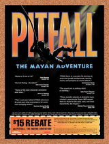 1995 Pitfall Genesis Rebate Original Advertisement / Retro Wall Art v6