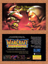 1995 WarCraft Orcs & Humans PC Original Advertisement / Retro Promo v1