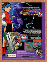2002 Mega Man Battle Network 2 GBA Original Advertisement / Retro Promo v1