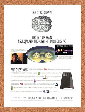 1994 Spectre VR IBM Original Advertisement / Retro Promo v1