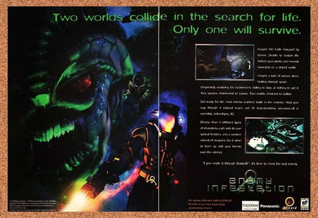Enemy Infestation PC Original 2000 Ad Authentic Windows Horror Video Game Promo