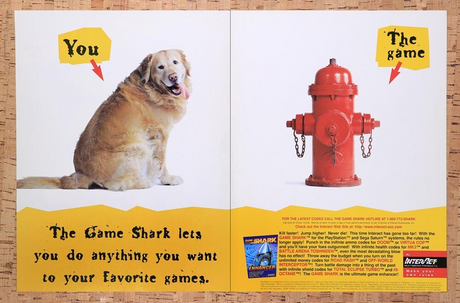 1996 GameShark Video Game Enhancer Original Advertisement / Retro Wall Art v12