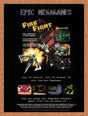 1996 Fire Fight PC Original Advertisement / Retro Promo v1