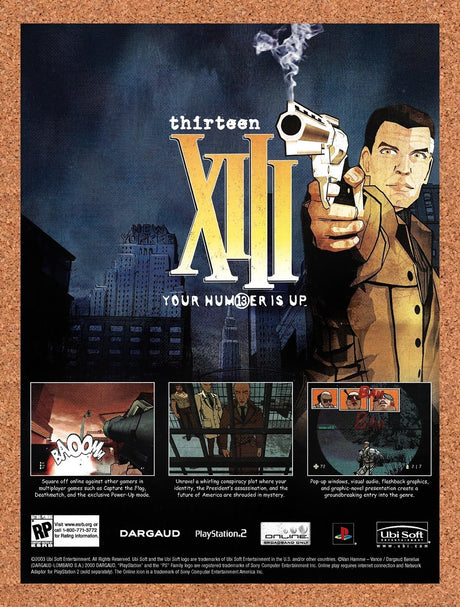 2003 XIII Thirteen PS2 Original Advertisement / Retro Promo v1