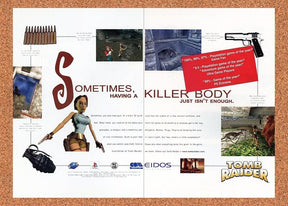 1996 Tomb Raider PS1 Original Advertisement / Retro Promo v3