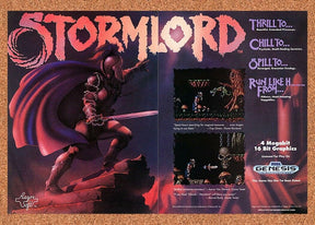 Stormlord Genesis Original 1991 Ad Authentic Sega Video Game Promo