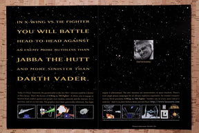 1997 Star Wars X-Wing Vs Tie Fighter PC Original Advertisement / Retro Wall Art