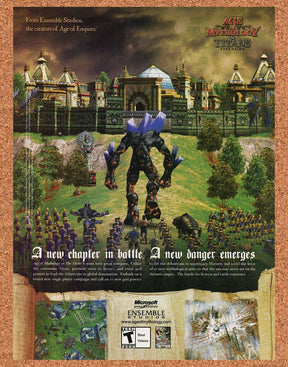 Age Of Mythology Titans PC Original 2005 Ad Authentic Video Game RTS Promo v1