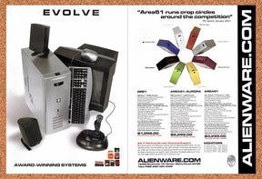 2001 Alienware Evolve Area-51 Original Advertisement / Retro Promo v7