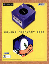 2002 Sonic The Hedgehog GameCube Original Advertisement / Retro Promo v1