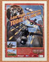 Crimson Skies PC Original 2002 Ad Authentic Arcade Flight Video Game Promo