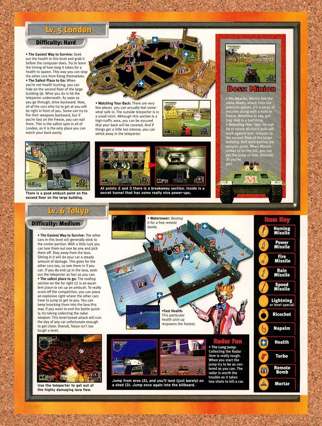 1999 Twisted Metal III Levels 5 & 6 Original Advertisement / Retro Promo vr6