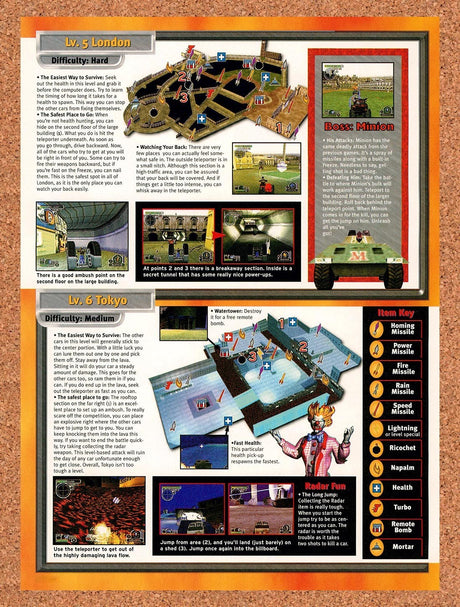 1999 Twisted Metal III Levels 5 & 6 Original Advertisement / Retro Promo vr6