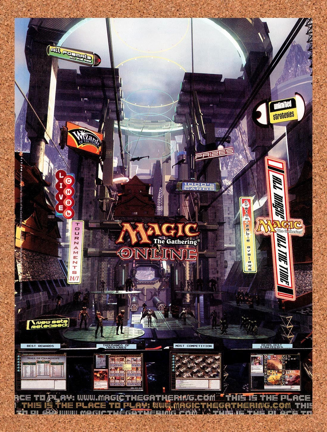2004 Magic The Gathering Online PC Original Advertisement / Retro Promo v1