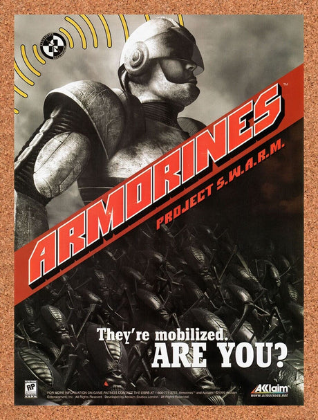 1999 Armorines Project SWARM N64 Original Advertisement / Retro Wall Art v2